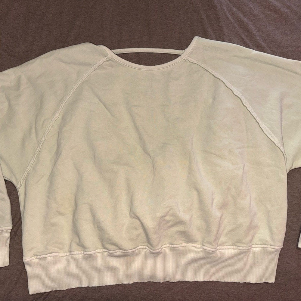 Cream Oversized Sweatshirt